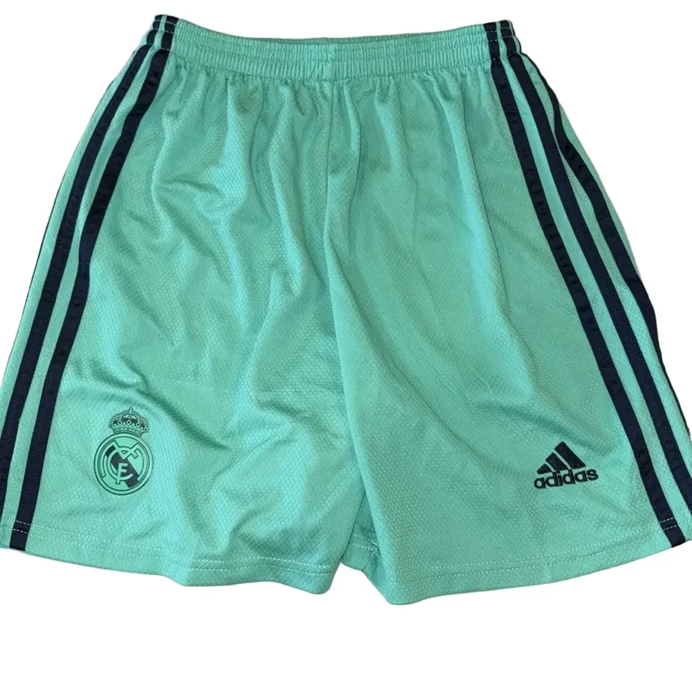 adidas Kids Teal/Aqua Real Madrid Fly Emirates Matching Set